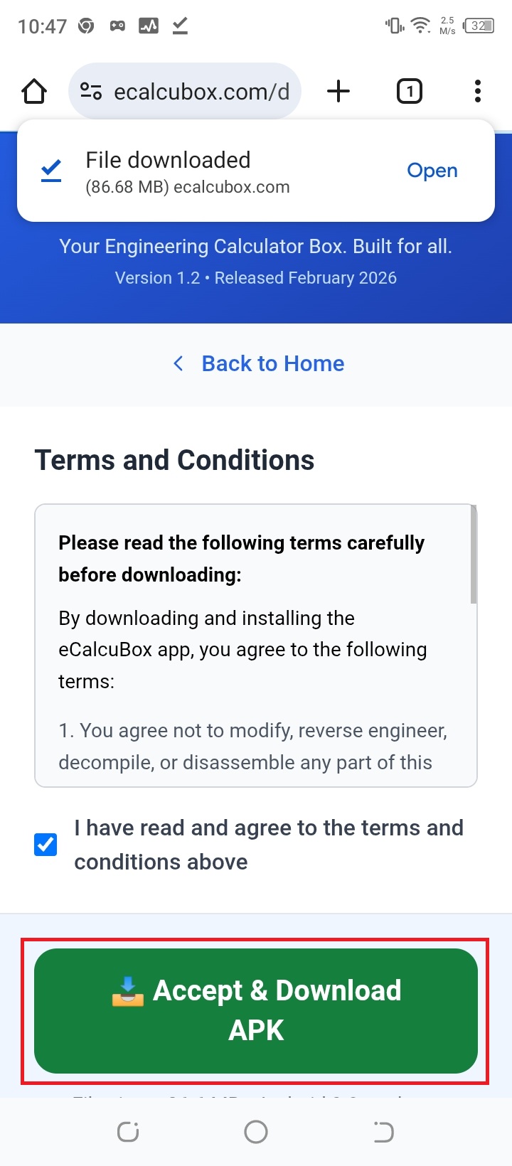 Step 2: Download APK