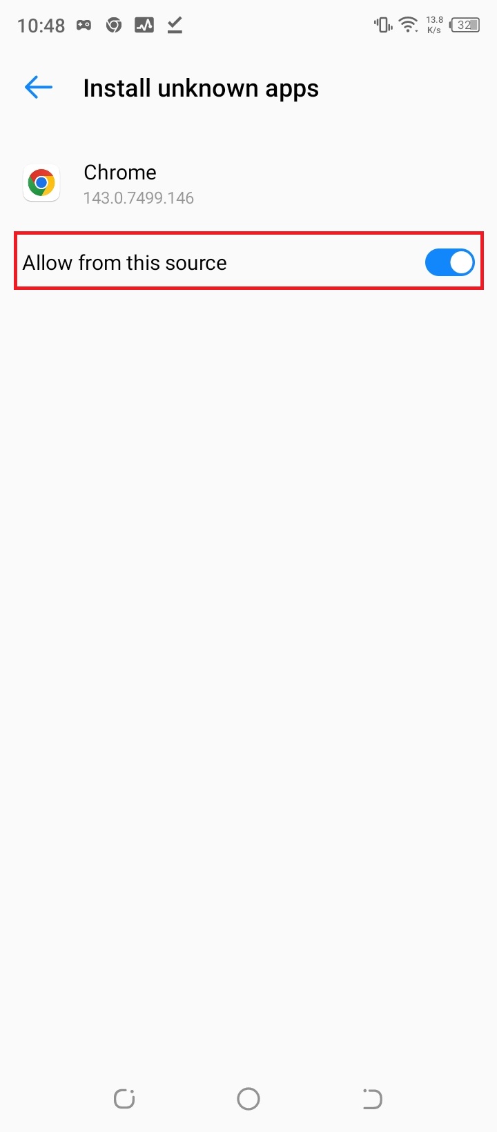 Step 4: Allow Unknown Sources